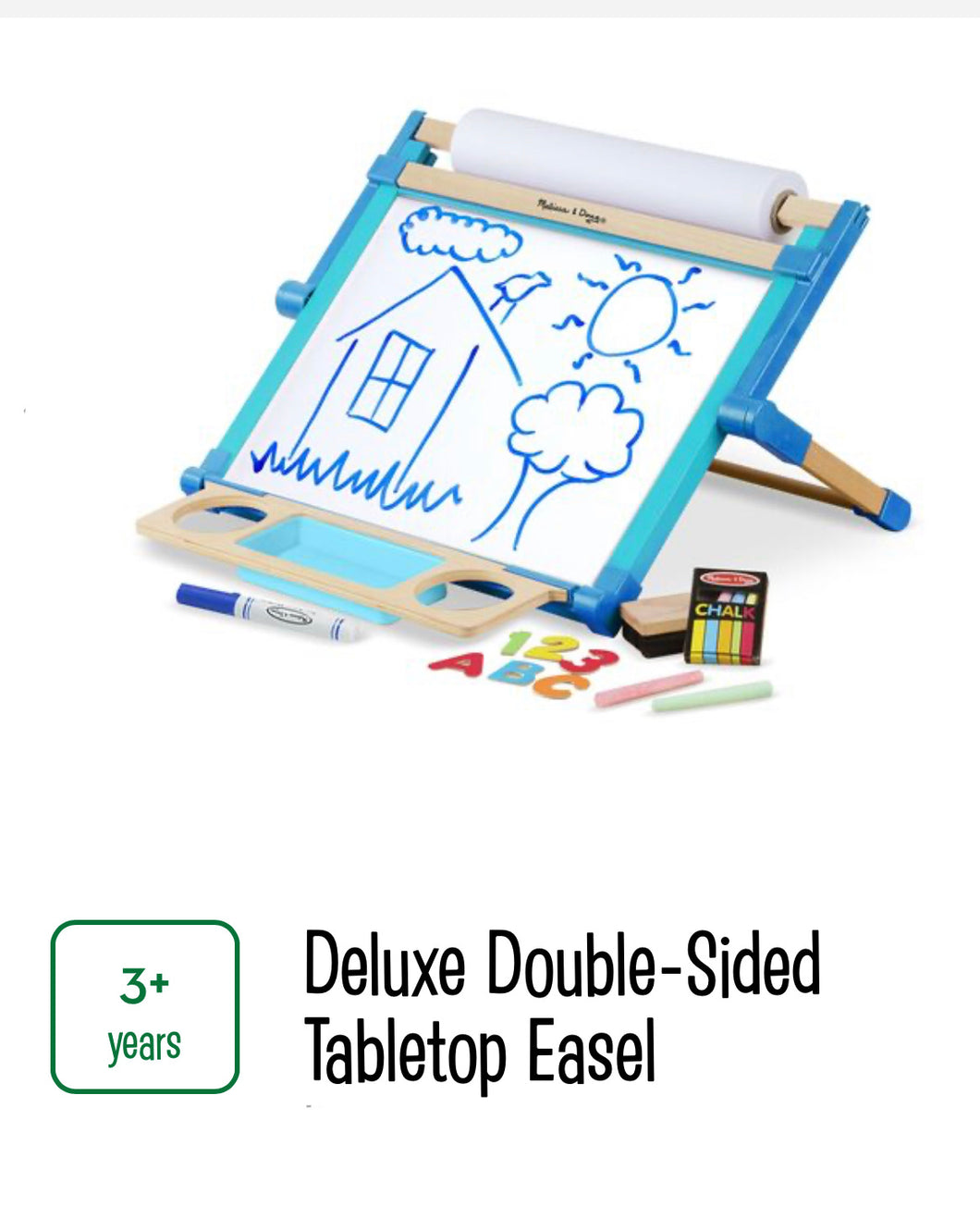 Double Sided Magnetic Tabletop Easel