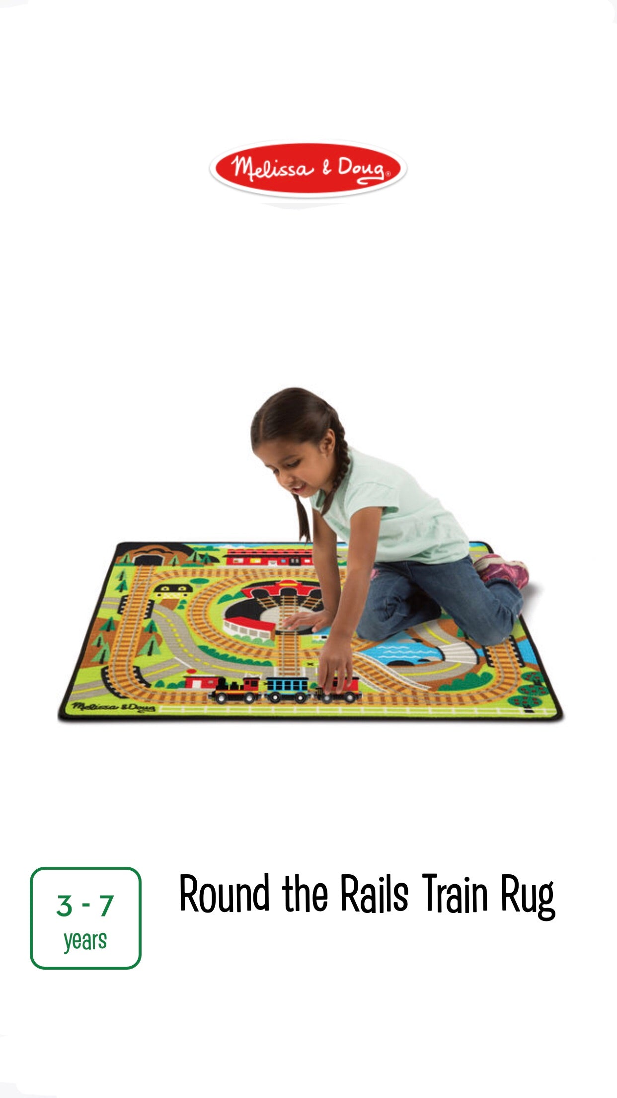 Melissa and best sale doug train mat