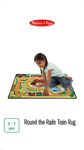 Round the Rails Train Rug