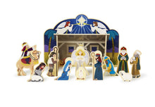 Load image into Gallery viewer, Wooden Nativity Set