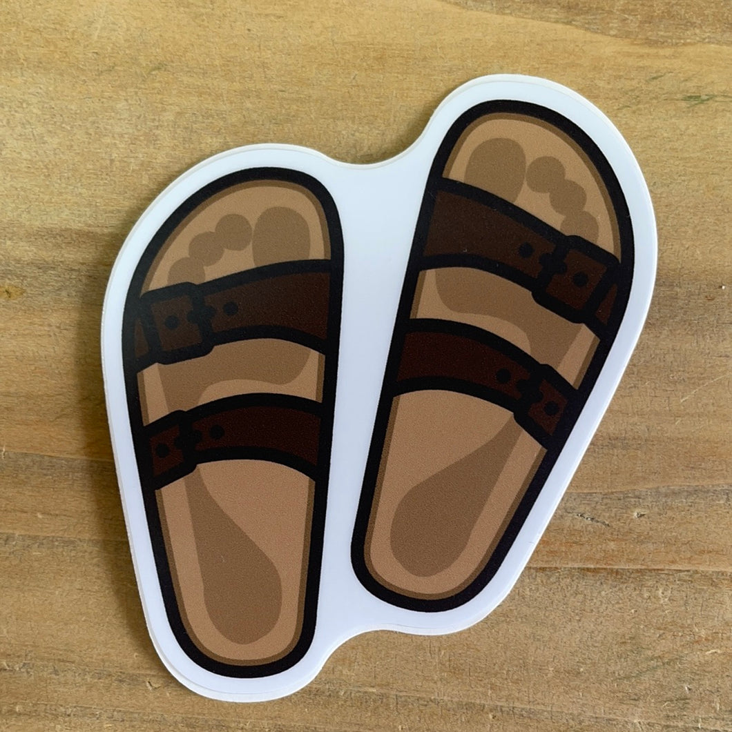 Leather Sandals Sticker