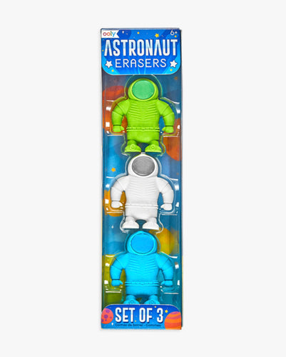 Astronaut Erasers Set of 3