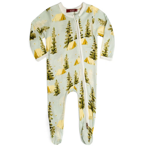 Camping Footed Romper