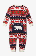 Load image into Gallery viewer, Fair Isle Bear Baby Union Suit