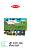Load image into Gallery viewer, Whose Feet? Soft Activity Book