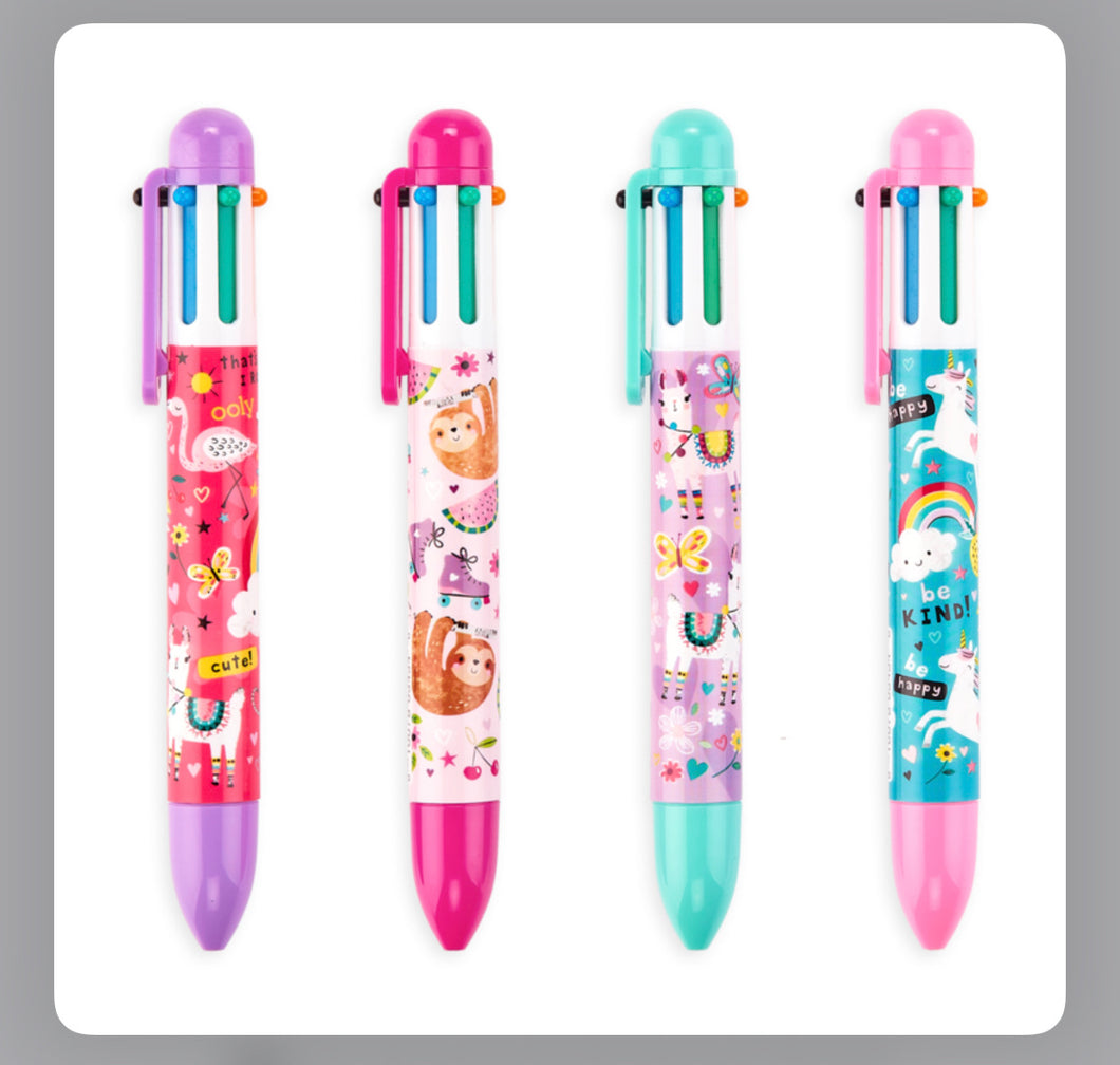 Colorful Click Pens -- Colorful Novelty Pens