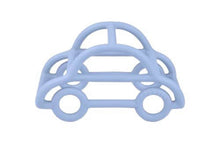 Load image into Gallery viewer, 3D car outline light blue food grade silicone teether