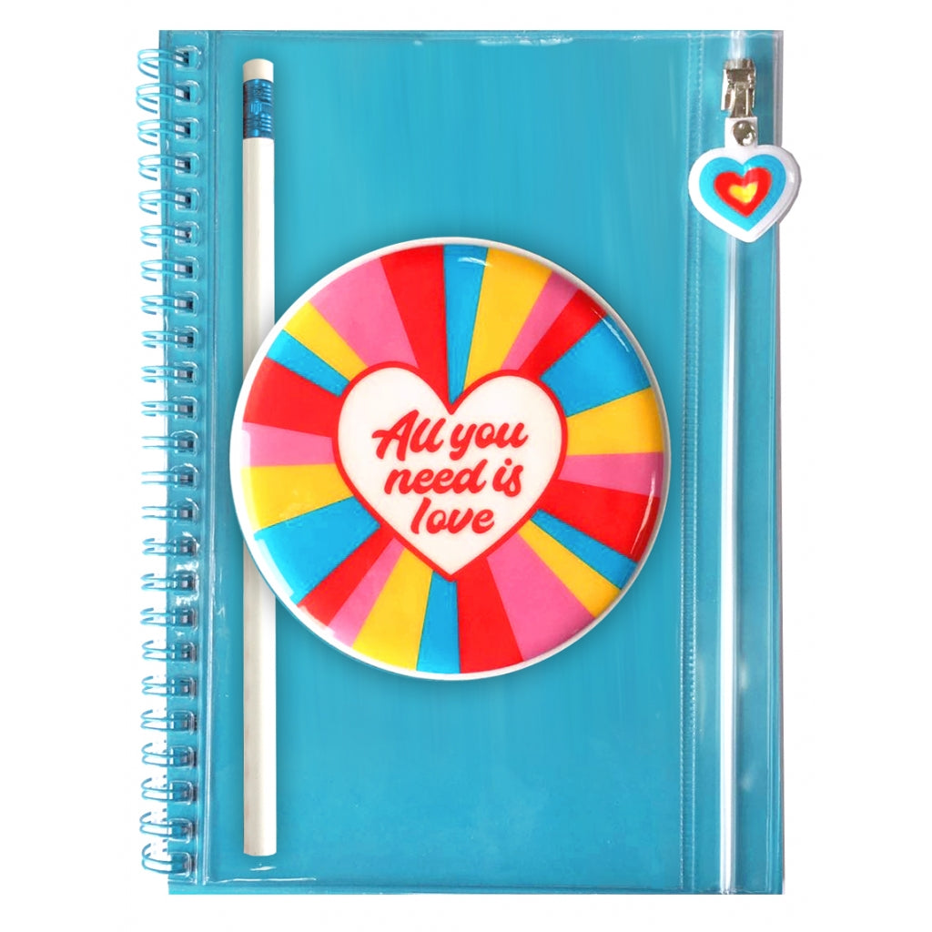 All You Need is Love Pencil Pouch Journal Set with Pencil