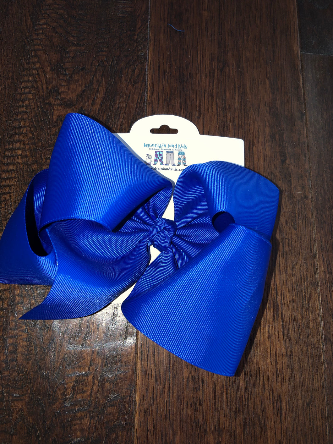Royal blue 7.5in Bow