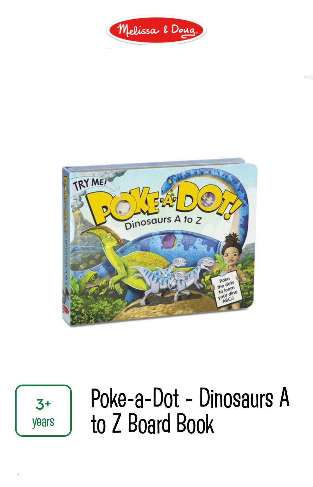 Poke-A-Dot Dinosaurs A To Z Book