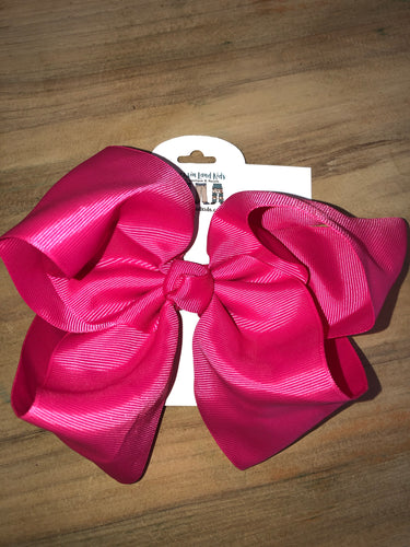 Hot Pink 7.5” Bow